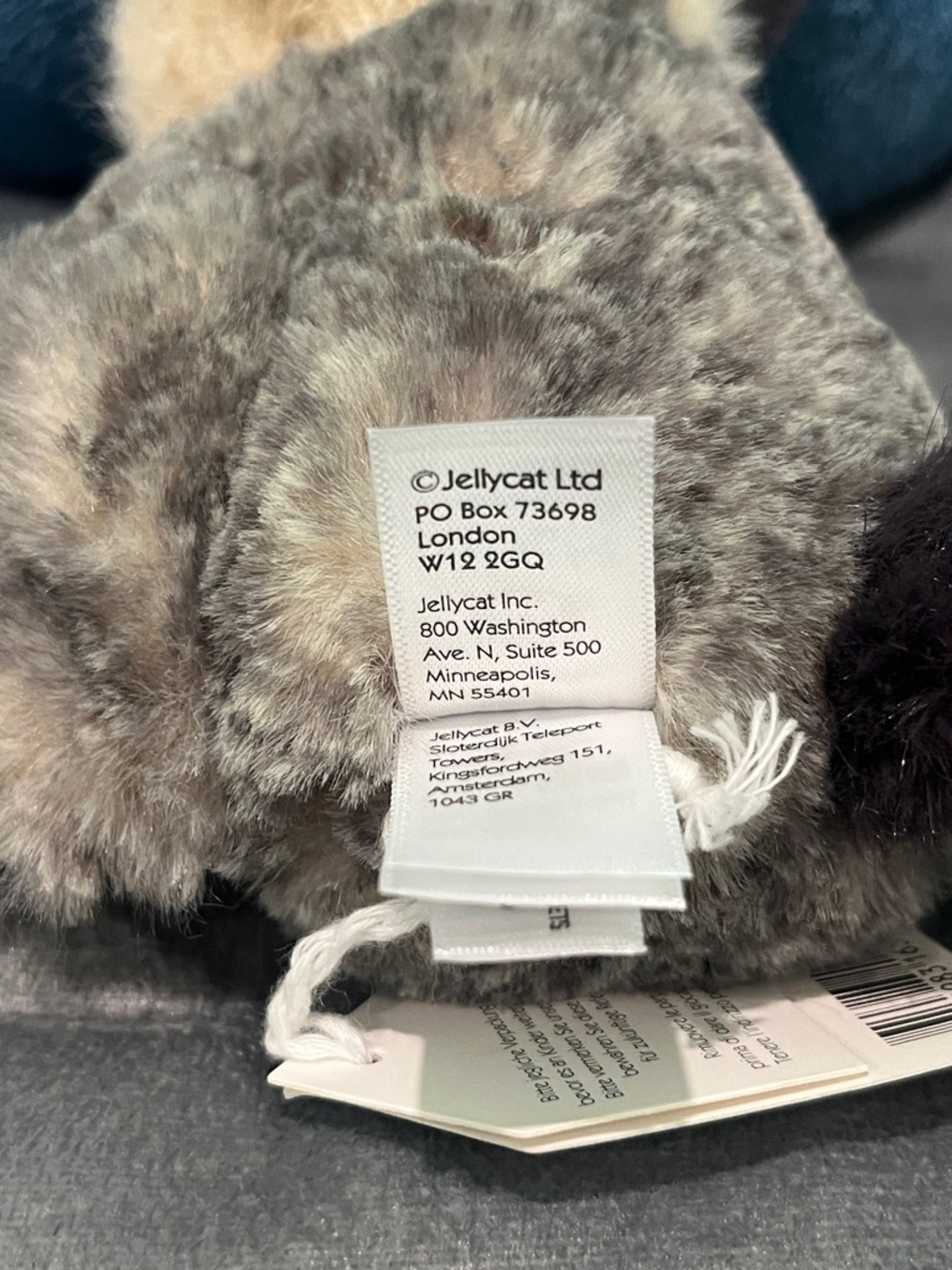 Jellycat Lolly Sugar Glider Beige, Gray Cream Plush, Approx. 5.5”, New with Tags - Picture 12 of 16